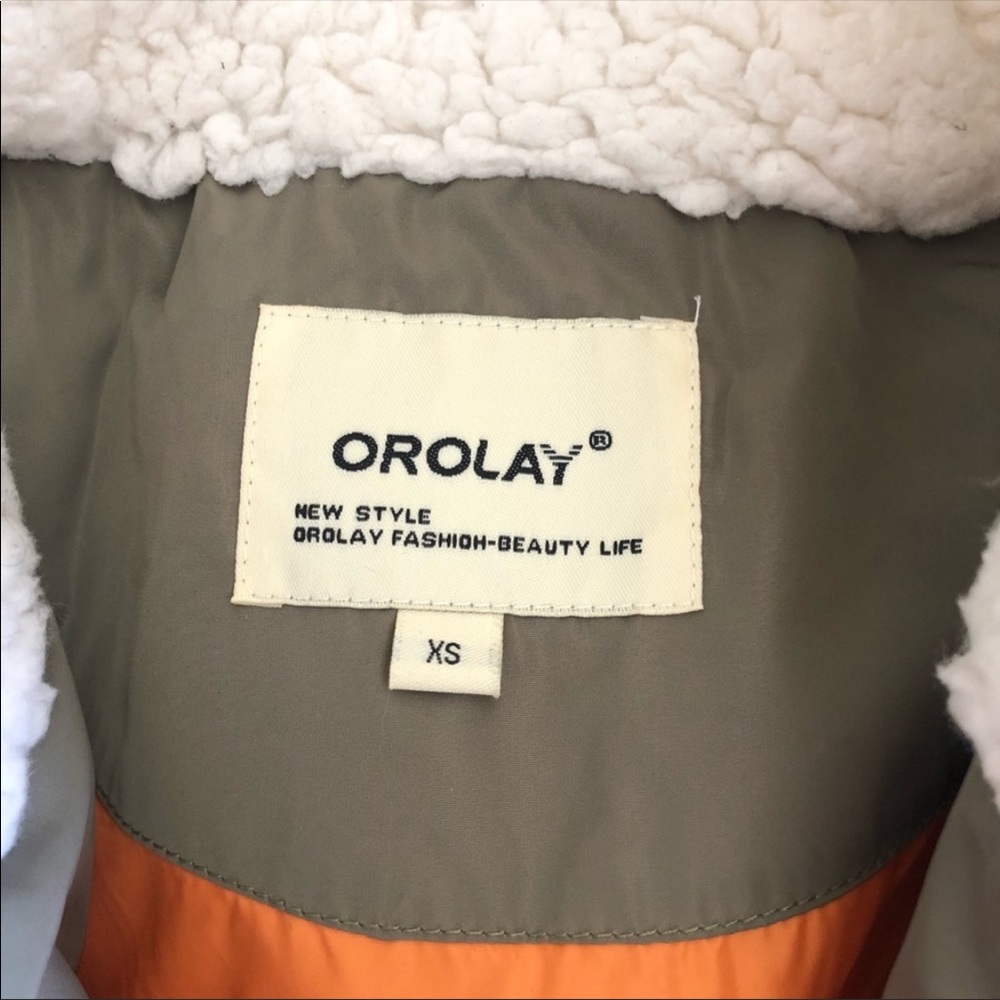 Orolay women’s army green thickened down puffer jacket - Picture 13 of 15